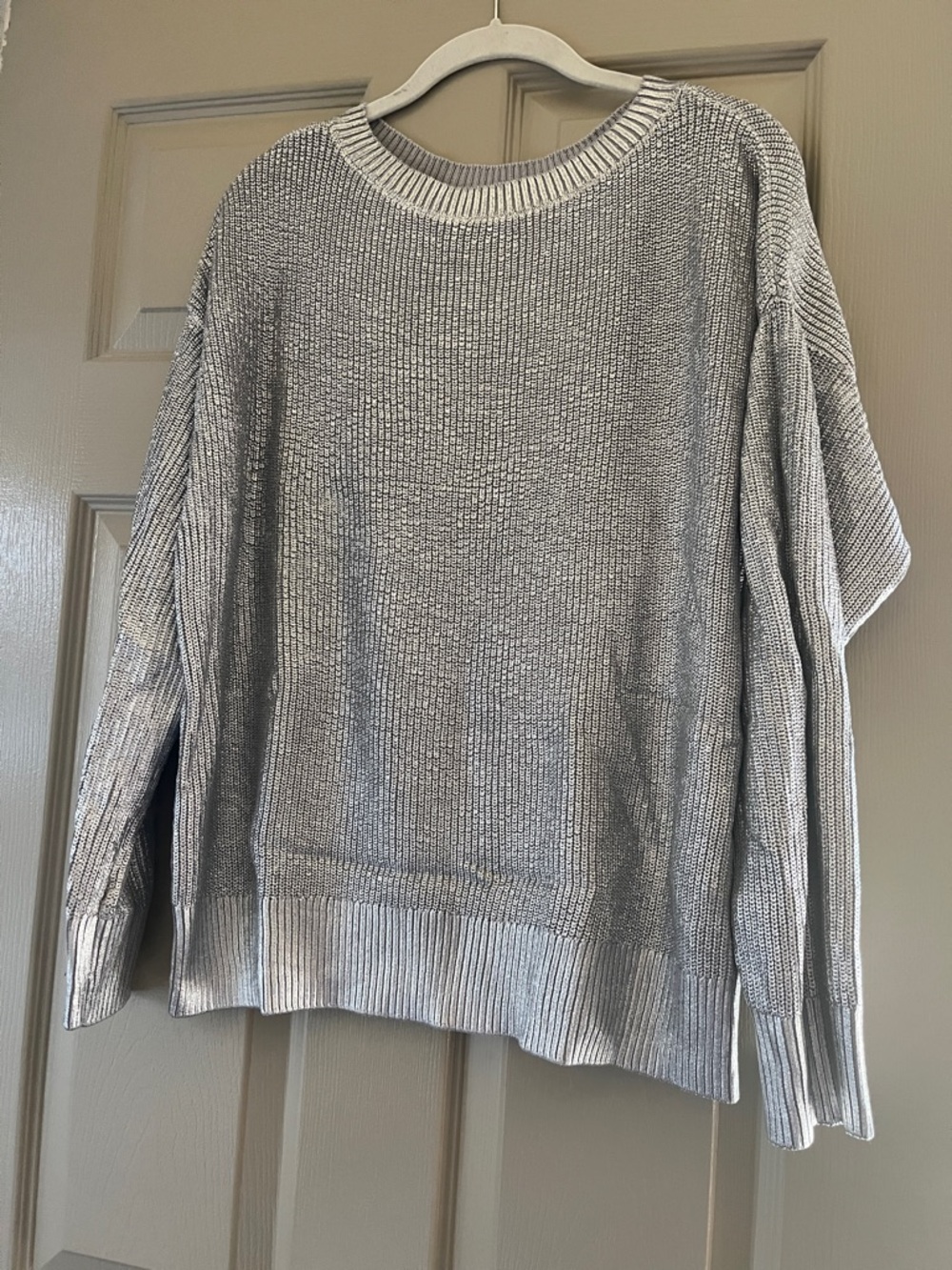 Women’s Silver Crewneck Sweater